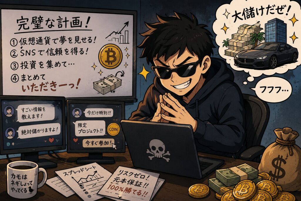 カモを狙う仮想通貨計画