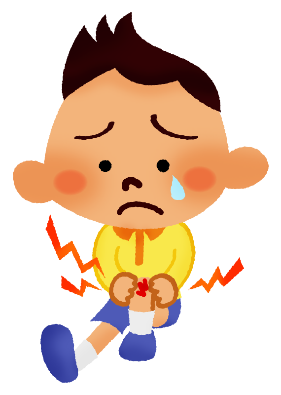 ケガした子供